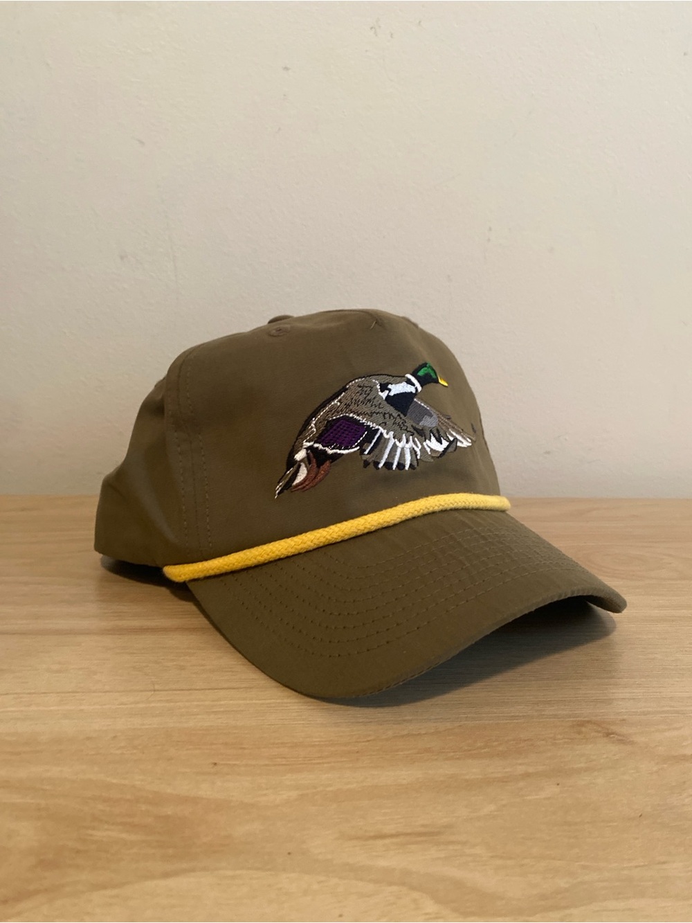 Duck Camp Mallard Hat Military Green Rope Snapback